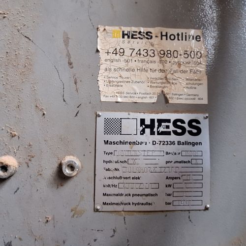 Электрогидравлический пресс для сборки рам Hess D-72336